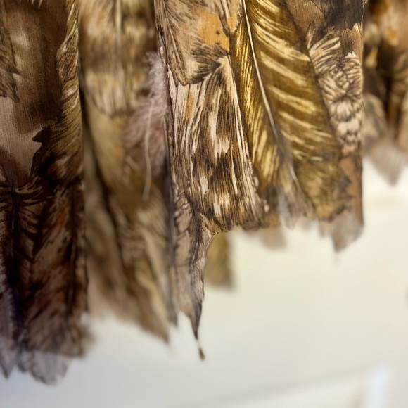 Elegant Feathered A-Line Skirt size 2x-3x - Picture 4 of 12